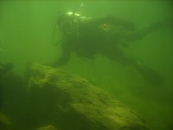 I took this picture of my dive buddy we were at 5000 FT a... by Mike Still 